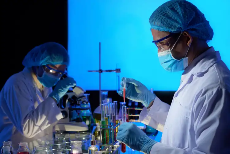 Laboratory professional conducting research